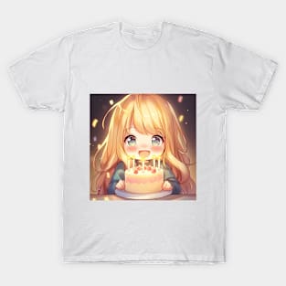 chibi girl birthday T-Shirt